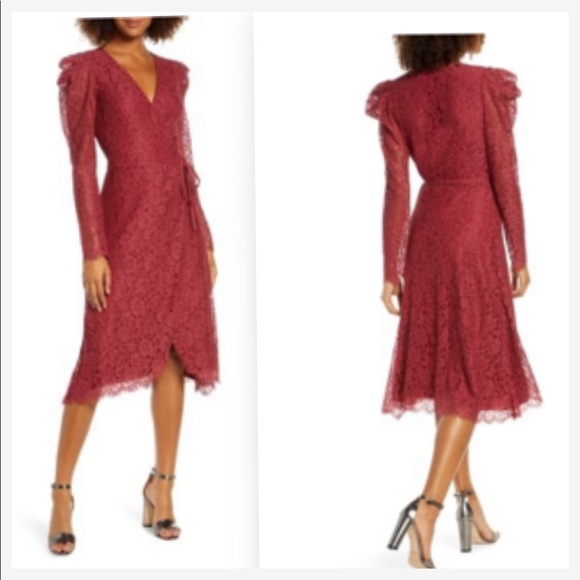 🆕Ali & Jay Lace Long Sleeve Wrap Dress😍 - Picture 3 of 8